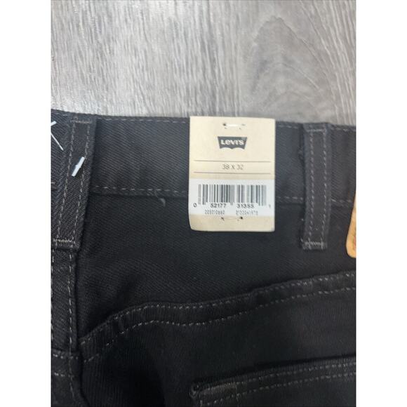 Levis 501 Button Fly Jeans 38x32 Black New W/ Tags Mens Authentic Original - Picture 5 of 8